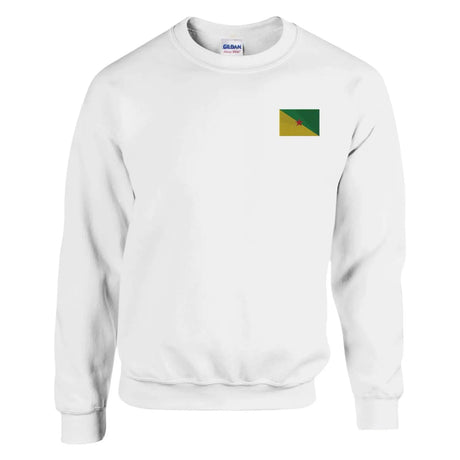 Sweat-shirt drapeau de la guyane en broderie - pixelformaflag
