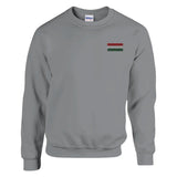 Sweat-shirt drapeau de la hongrie en broderie - pixelformaflag