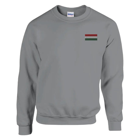 Sweat-shirt drapeau de la hongrie en broderie - pixelformaflag