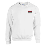 Sweat-shirt drapeau de la hongrie en broderie - pixelformaflag
