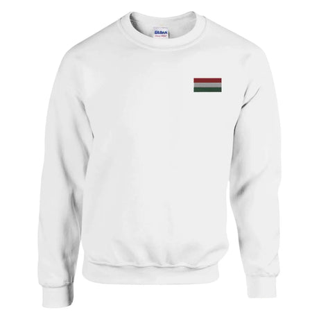 Sweat-shirt drapeau de la hongrie en broderie - pixelformaflag