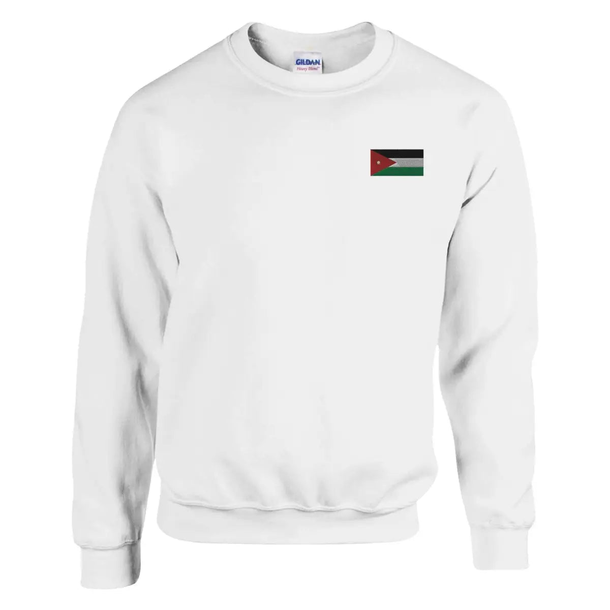 Sweat-shirt drapeau de la jordanie en broderie - pixelformaflag