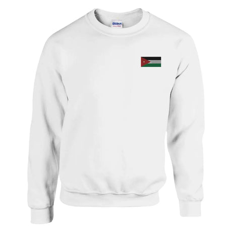 Sweat-shirt drapeau de la jordanie en broderie - pixelformaflag