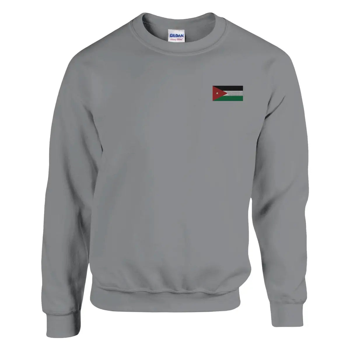 Sweat-shirt drapeau de la jordanie en broderie - pixelformaflag