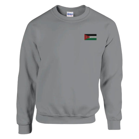Sweat-shirt drapeau de la jordanie en broderie - pixelformaflag