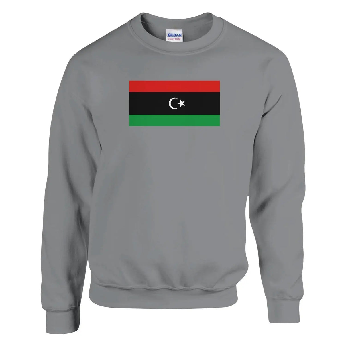 Sweat-shirt drapeau de la libye - pixelformaflag