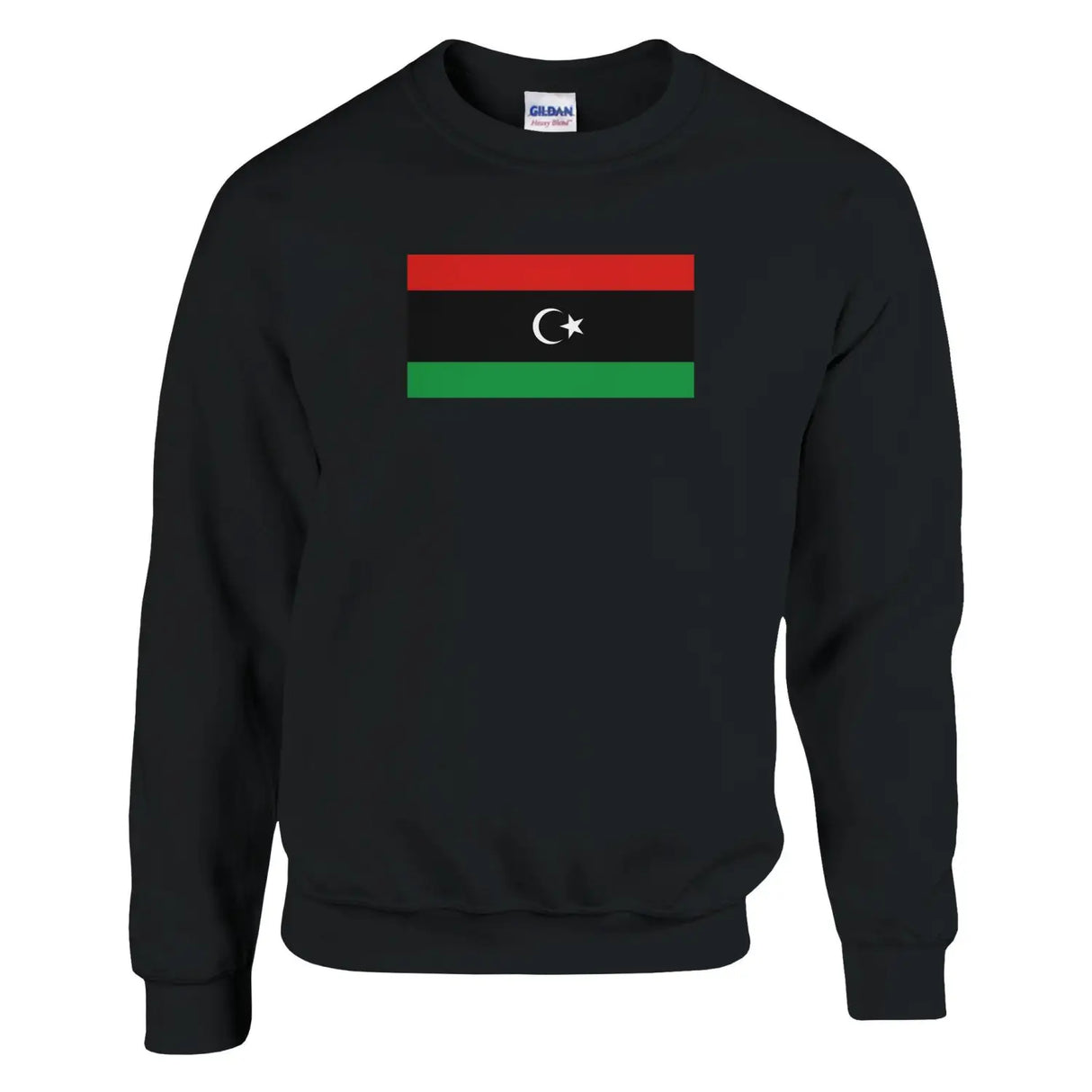 Sweat-shirt drapeau de la libye - pixelformaflag