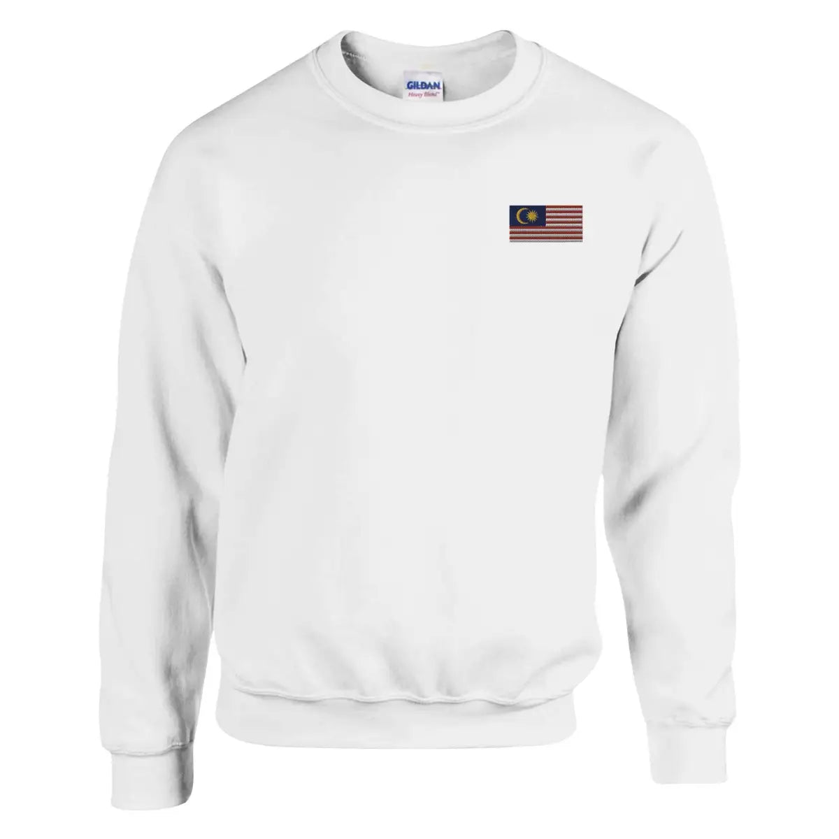 Sweat-shirt Drapeau de la Malaisie en broderie - Pixelforma 