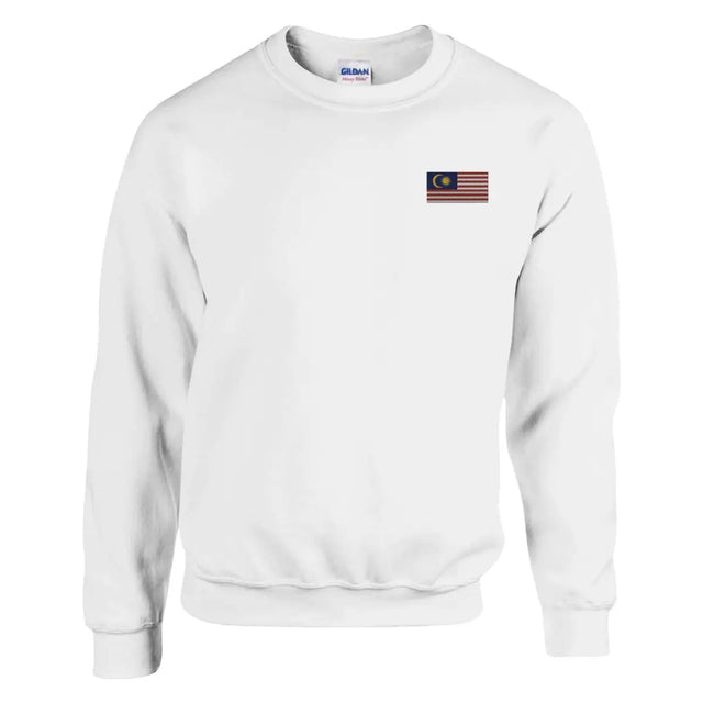 Sweat-shirt drapeau de la malaisie en broderie - pixelforma