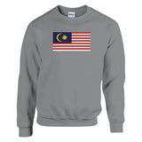 Sweat-shirt drapeau de la malaisie - pixelformaflag