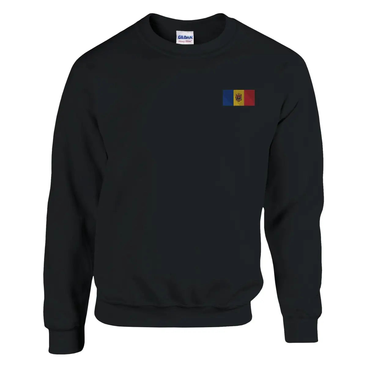 Sweat-shirt drapeau de la moldavie en broderie - pixelformaflag