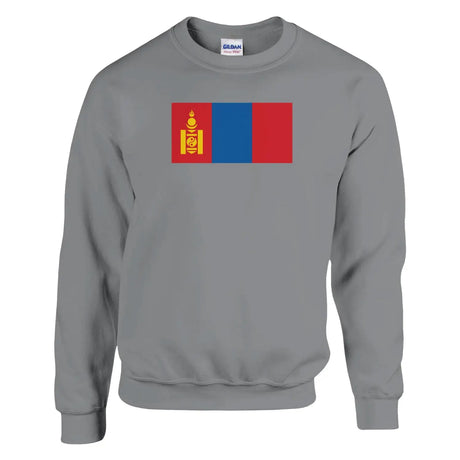 Sweat-shirt drapeau de la mongolie - pixelformaflag