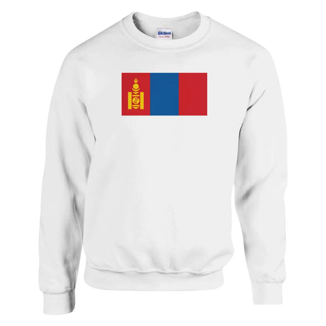 Sweat-shirt drapeau de la mongolie - pixelformaflag