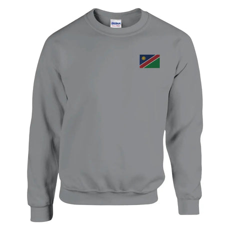 Sweat-shirt Drapeau de la Namibie en broderie - Pixelforma 