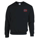 Sweat-shirt drapeau de la norvège en broderie - pixelformaflag
