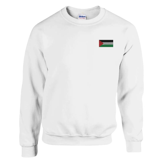 Sweat-shirt drapeau de la palestine en broderie - pixelformaflag