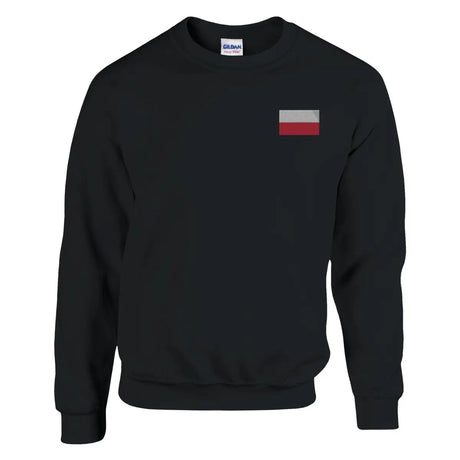 Sweat-shirt Drapeau de la Pologne en broderie - Pixelforma 