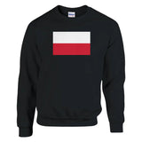 Sweat-shirt drapeau de la pologne - pixelformaflag