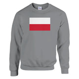 Sweat-shirt drapeau de la pologne - pixelformaflag
