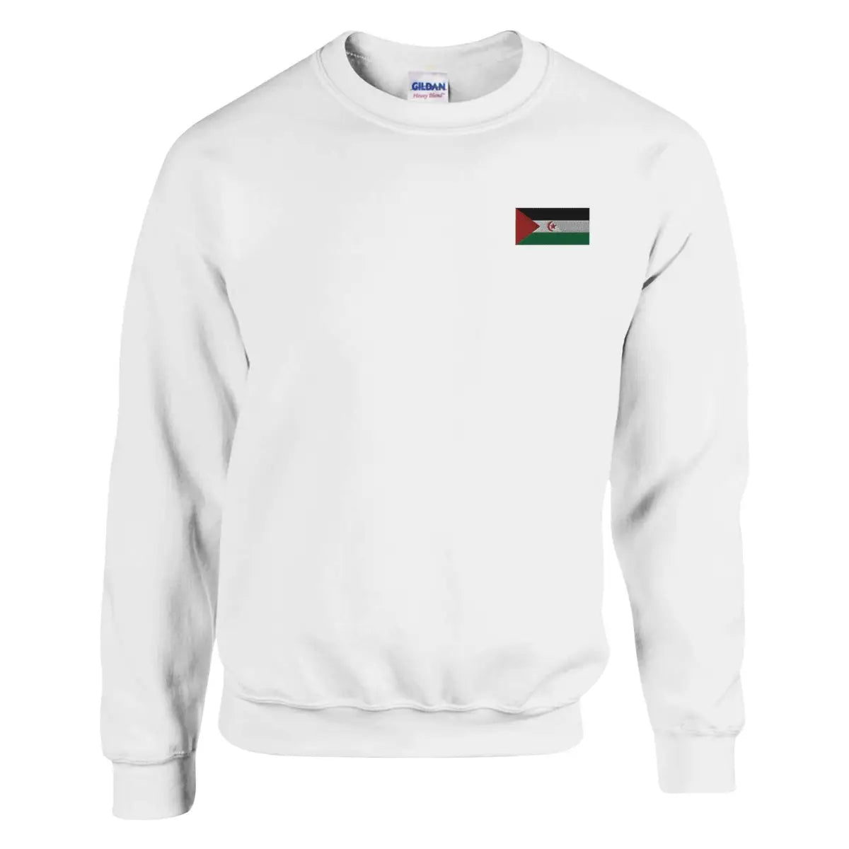 Sweat-shirt Drapeau de la République arabe sahraouie démocratique en broderie - Pixelforma 