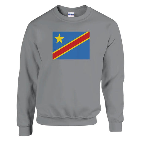 Sweat-shirt drapeau de la république démocratique du congo - pixelformaflag