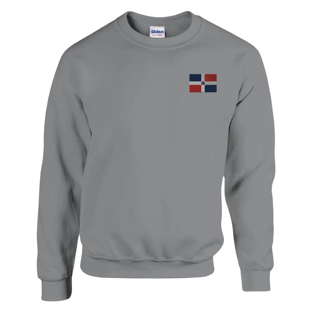 Sweat-shirt Drapeau de la République dominicaine en broderie - Pixelforma 