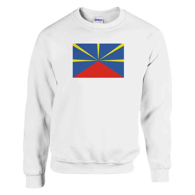 Sweat-shirt Drapeau de La Réunion - Pixelforma 