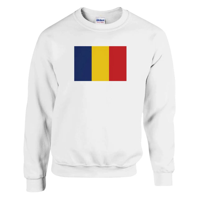Sweat-shirt drapeau de la roumanie - pixelforma