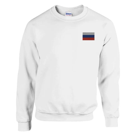 Sweat-shirt drapeau de la russie en broderie - pixelformaflag