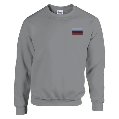 Sweat-shirt drapeau de la russie en broderie - pixelformaflag