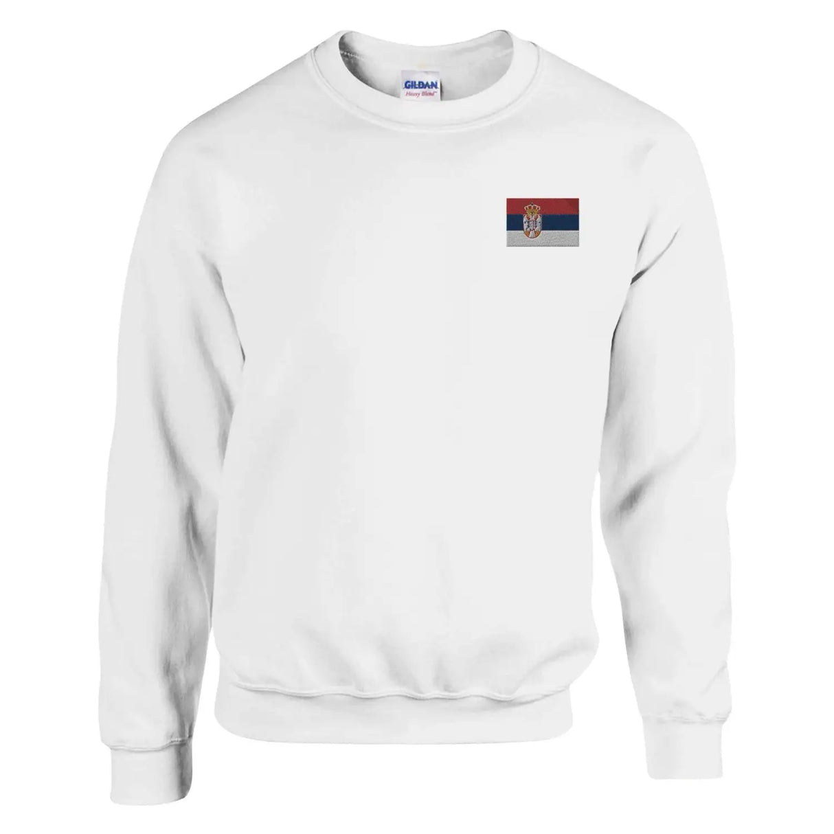 Sweat-shirt drapeau de la serbie en broderie - pixelformaflag