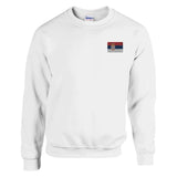 Sweat-shirt drapeau de la serbie en broderie - pixelformaflag
