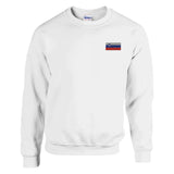 Sweat-shirt drapeau de la slovénie en broderie - pixelformaflag