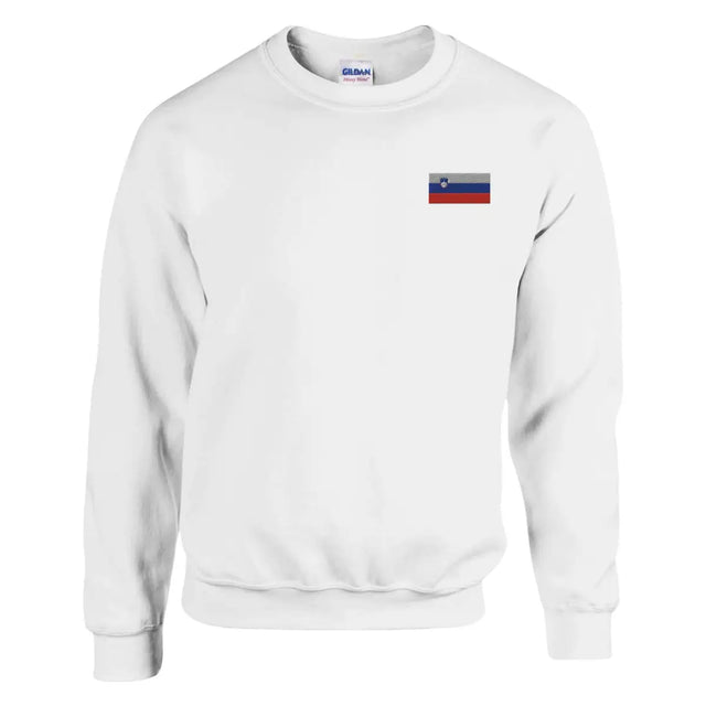 Sweat-shirt drapeau de la slovénie en broderie - pixelformaflag
