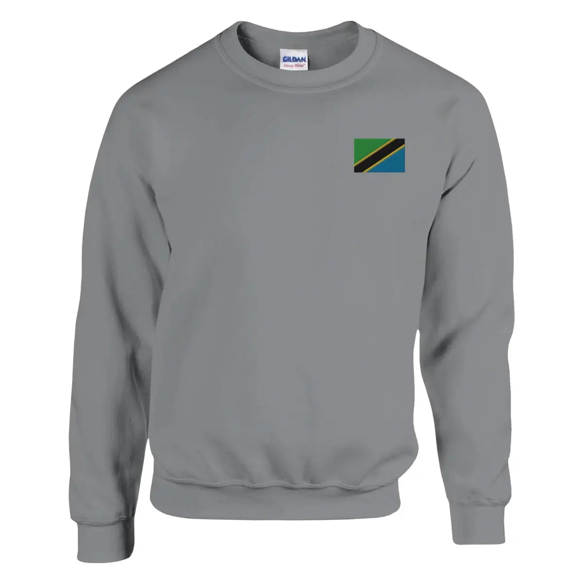 Sweat-shirt Drapeau de la Tanzanie en broderie - Pixelforma 