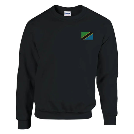 Sweat-shirt Drapeau de la Tanzanie en broderie - Pixelforma 