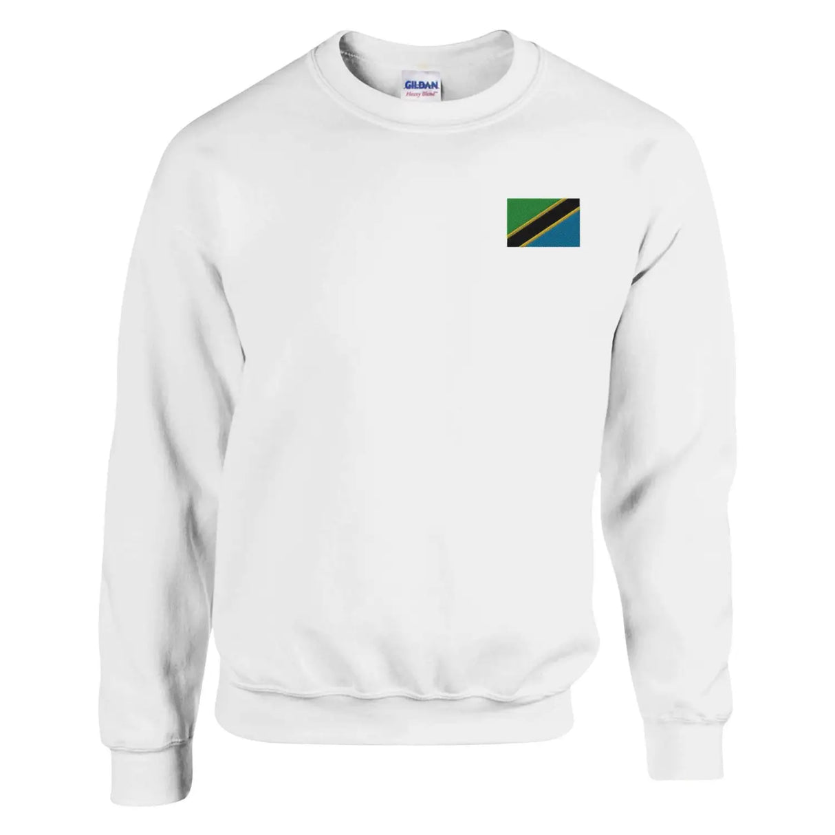 Sweat-shirt drapeau de la tanzanie en broderie - pixelformaflag