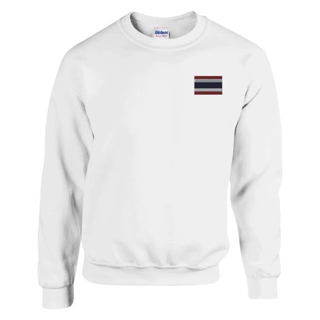 Sweat-shirt drapeau de la thaïlande en broderie - pixelformaflag