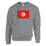 Sweat-shirt Drapeau de la Tunisie - Pixelforma 