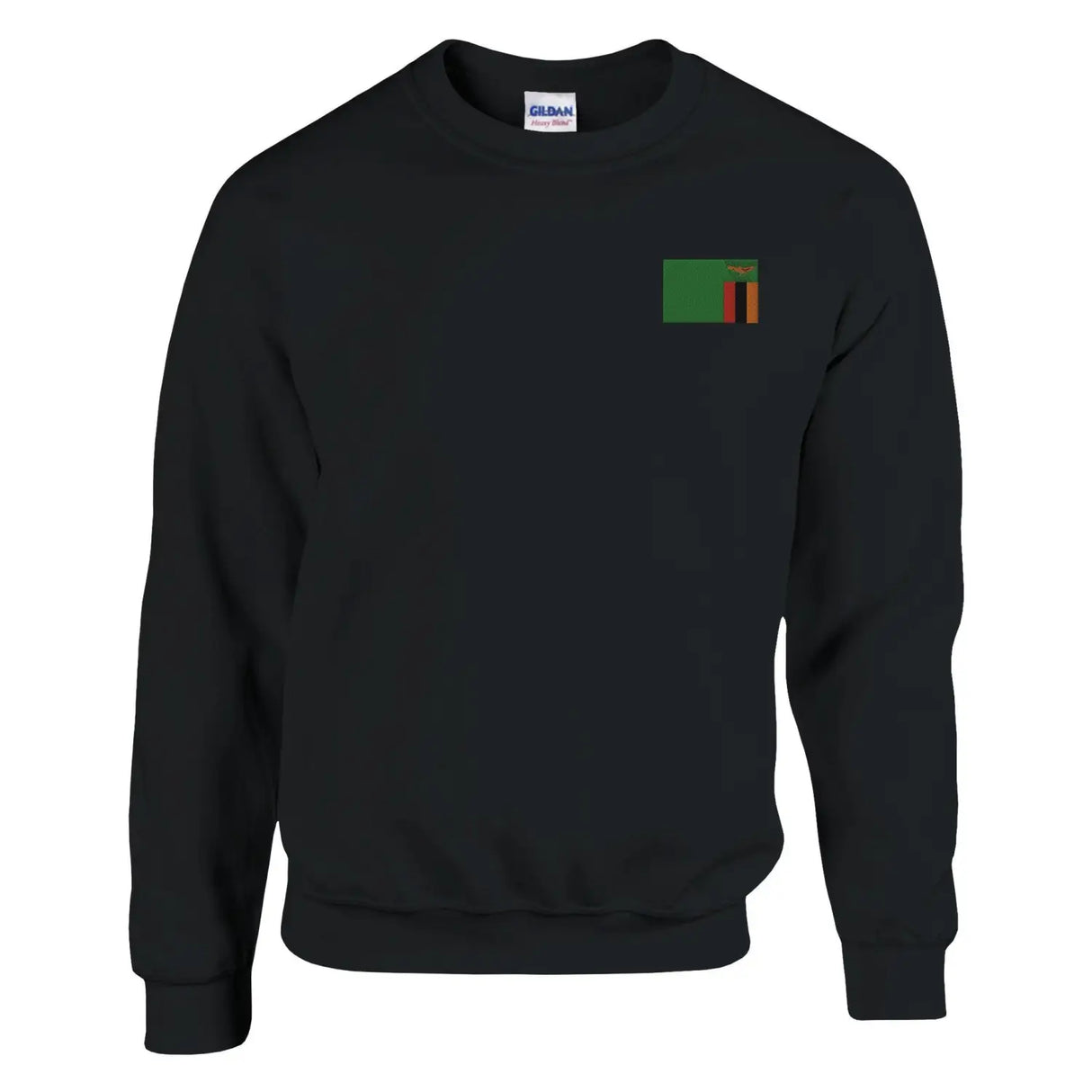 Sweat-shirt drapeau de la zambie en broderie - pixelformaflag