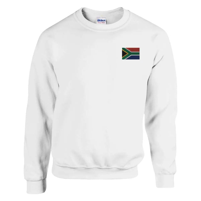 Sweat-shirt drapeau de l’afrique du sud en broderie - pixelformaflag