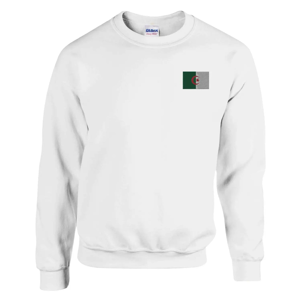 Sweat-shirt drapeau de l’algérie en broderie - pixelformaflag