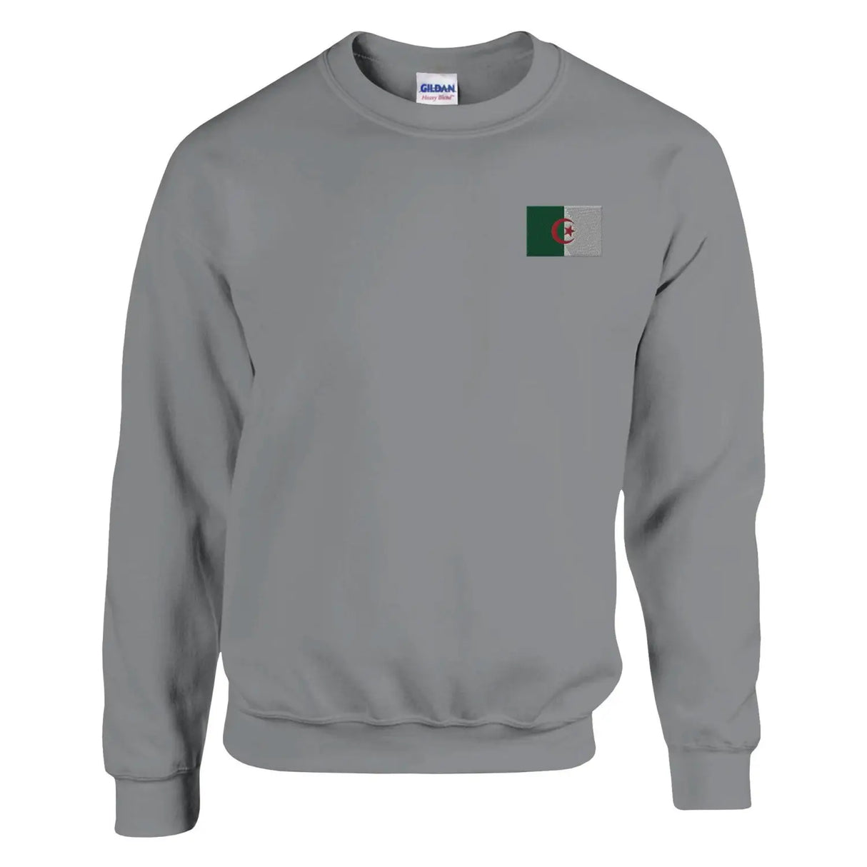 Sweat-shirt drapeau de l’algérie en broderie - pixelformaflag