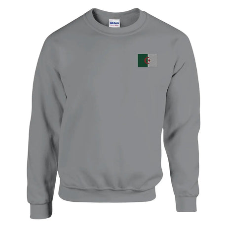 Sweat-shirt drapeau de l’algérie en broderie - pixelformaflag