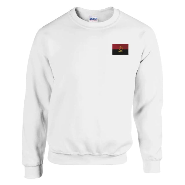 Sweat-shirt drapeau de l’angola en broderie - pixelformaflag