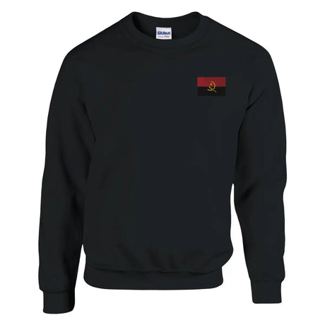 Sweat-shirt drapeau de l’angola en broderie - pixelformaflag