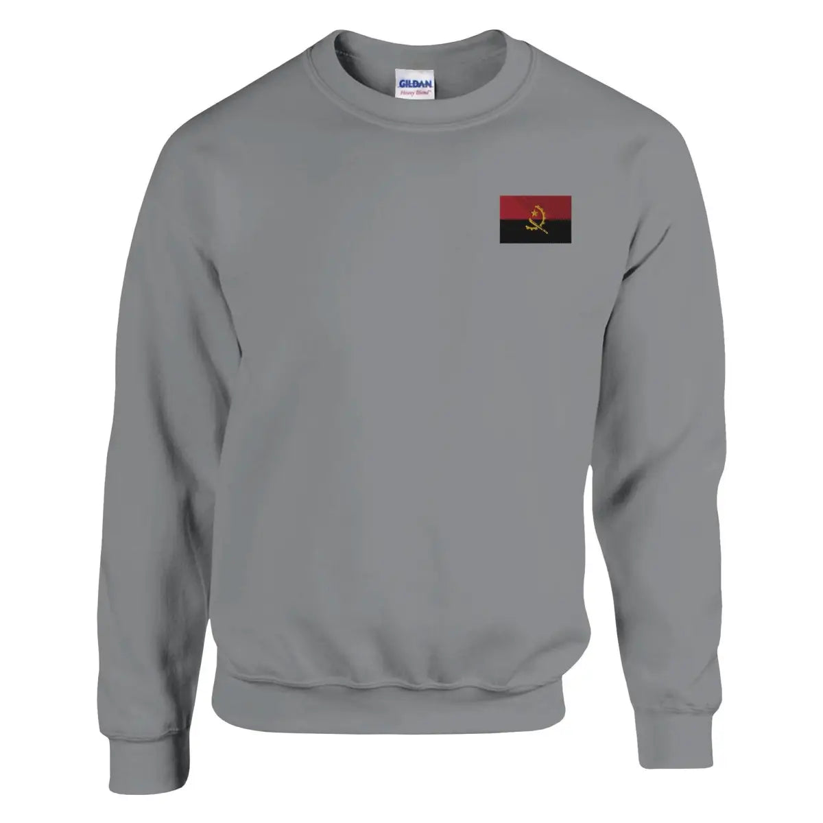 Sweat-shirt drapeau de l’angola en broderie - pixelformaflag