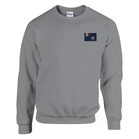 Sweat-shirt drapeau de l’antarctique française en broderie - pixelformaflag