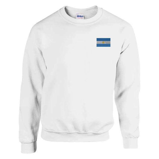 Sweat-shirt Drapeau de l'Argentine en broderie - Pixelforma 