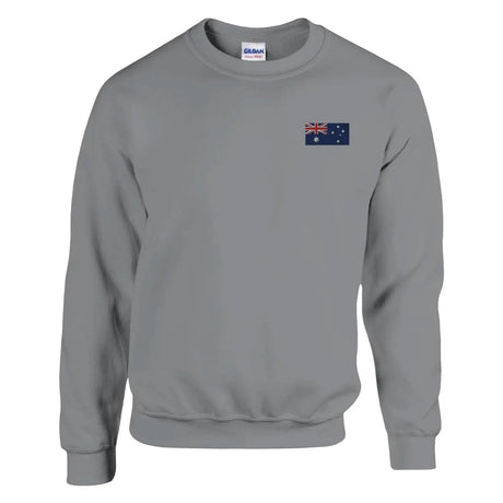 Sweat-shirt drapeau de l’australie en broderie - pixelformaflag